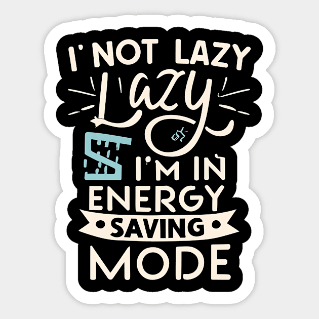 Energy-Saving Mode Humor Sticker by Teeium